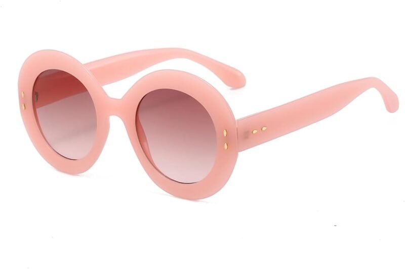 Carsbyvictor Sunglasses Round  Fashion Big Round Sunglasses for Women Stylish Sun Glasses UV400 Protection
