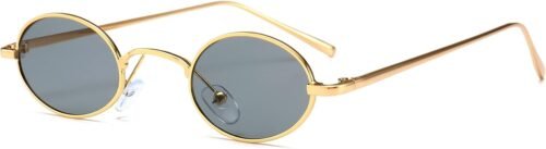 Carsbyvictor Sunglasses Oval Vintage Small Round Sunglasses  OvalSlender Metal Frame Candy Colors B2422