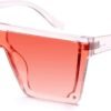 Carsbyvictor Sunglasses Square  Oversized Square Sunglasses for Women Men Fashion Siamese Lens Style Flat Top Shield Shades