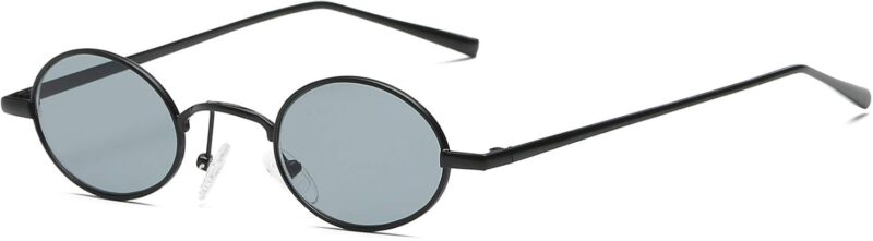 Carsbyvictor Sunglasses Oval Vintage Small Round Sunglasses  OvalSlender Metal Frame Candy Colors B2422