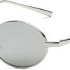 Carsbyvictor Sunglasses Oval Vintage Small Round Sunglasses  OvalSlender Metal Frame Candy Colors B2422