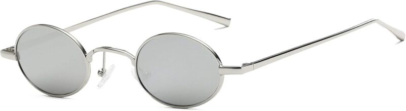 Carsbyvictor Sunglasses Oval Vintage Small Round Sunglasses  OvalSlender Metal Frame Candy Colors B2422