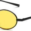 Carsbyvictor Sunglasses Oval Vintage Small Round Sunglasses  OvalSlender Metal Frame Candy Colors B2422