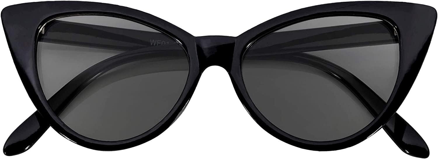 51meAela5sL._AC_SL1500 Carsbyvictor Sunglasses Cat Eye Sunglasses for Women Classic Vintage High Pointed Winged Design