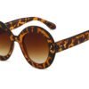 Carsbyvictor Sunglasses Round  Fashion Big Round Sunglasses for Women Stylish Sun Glasses UV400 Protection