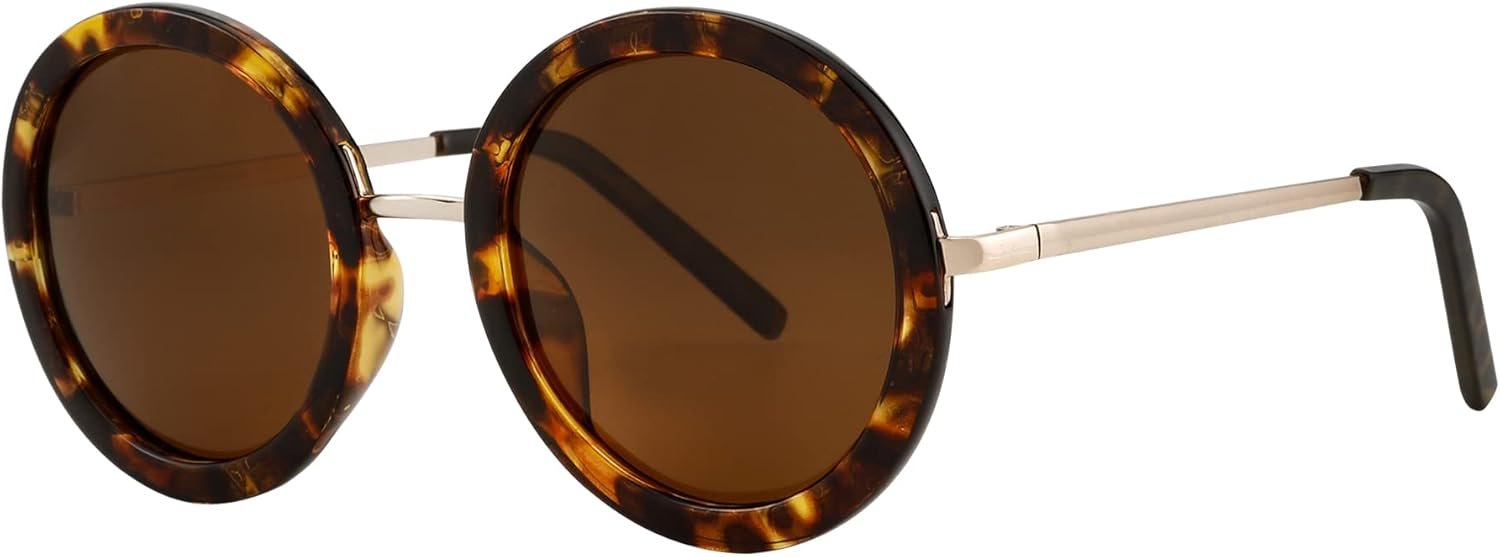 Carsbyvictor Sunglasses Round   Sunglasses for Women, Classic Vintage Retro Sun Glasses, 100% UV Protection