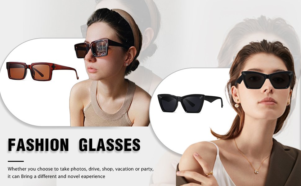 Cat's eye square sunglasses