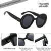 Carsbyvictor Sunglasses Round  Fashion Big Round Sunglasses for Women Stylish Sun Glasses UV400 Protection