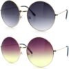 Carsbyvictor Sunglasses Round Classic Oversize Joplin Style Hippie Round Circle Lens Sunglasses