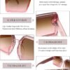 Carsbyvictor Sunglasses Square Oversized Square Sunglasses for Women Big Large Wide Designer Trendy Sunglasses for UV Sunglasses Women