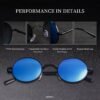 Carsbyvictor Sunglasses Round Vintage Small Round Polarized Hippie Sunglasses for Men Women Circle Sun Glasses NP1002